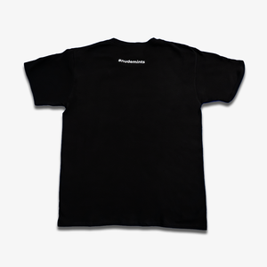 SEND NUDES TEE - Black with White