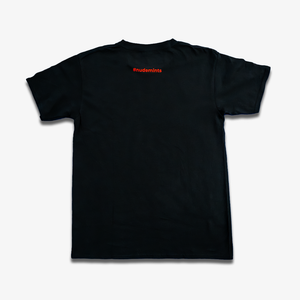 SEND NUDES TEE - Black with Red